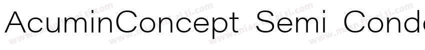 AcuminConcept Semi Conden字体转换